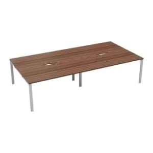 Tc CB 4 Person Bench 1600 x 800 Cut Out Dark Walnut-White