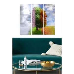 MDF223926406 Multicolor Decorative MDF Painting (3 Pieces)