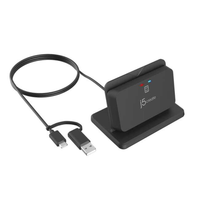 j5 create j5create JUR261 USB Smart Card / CAC Reader Stand JUR261-N