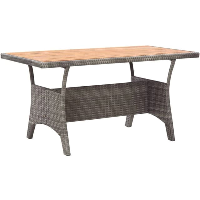 VIDAXL Garden Table Grey 120x70x66cm Solid Acacia Wood Vidaxl 8720286641866