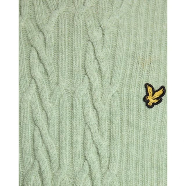 Lyle and Scott Mens CK Crew Neck Jumper Cold Mint Marl male 2XL