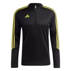 adidas Tiro 23 Club Training Top Mens - Black / Bright Yellow