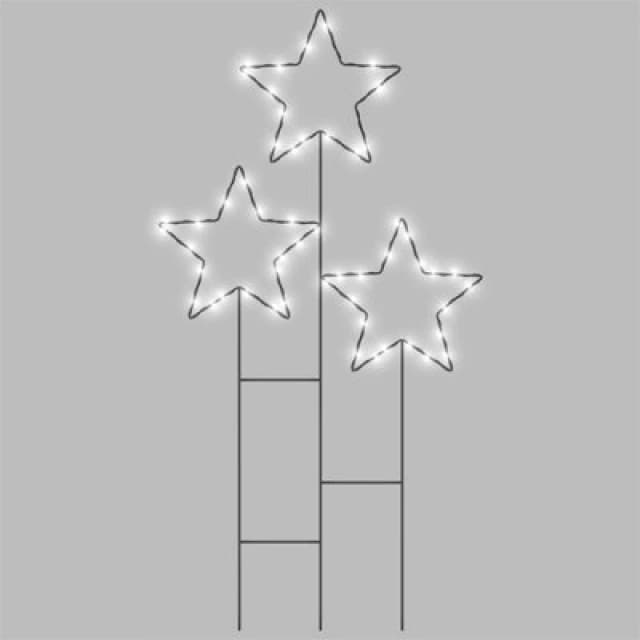 Xmas Haus 41X87cm 30 Warm White LED Metal Garden Light