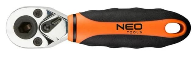 NEO TOOLS 08-501 Reversible Ratchet Number of teeth (ratchet mechanism): 72, Square Drive Tang Size: 6.3 (1/4")mm (inch), Length: 105mm, Chrome Vanadi
