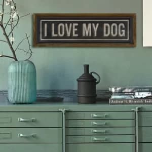 KZM409 Brown Black Beige Decorative Framed MDF Painting