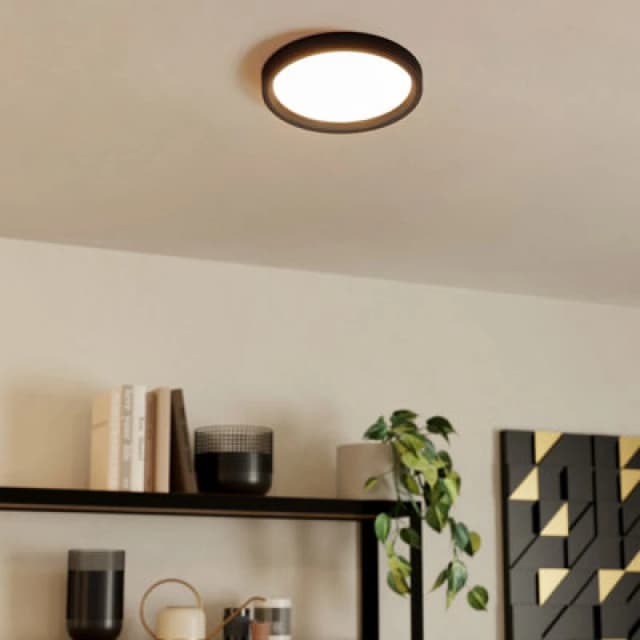 EGLO Basic Idun-E Black Ceiling Light Black