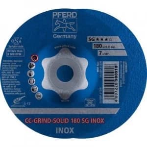 PFERD 64186180 Cc-Grind-Solid Sg Inox Grinding disc (off-set) 180 mm 22.23mm 10 pc(s)