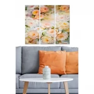 MDF1419432 Multicolor Decorative MDF Painting (3 Pieces)