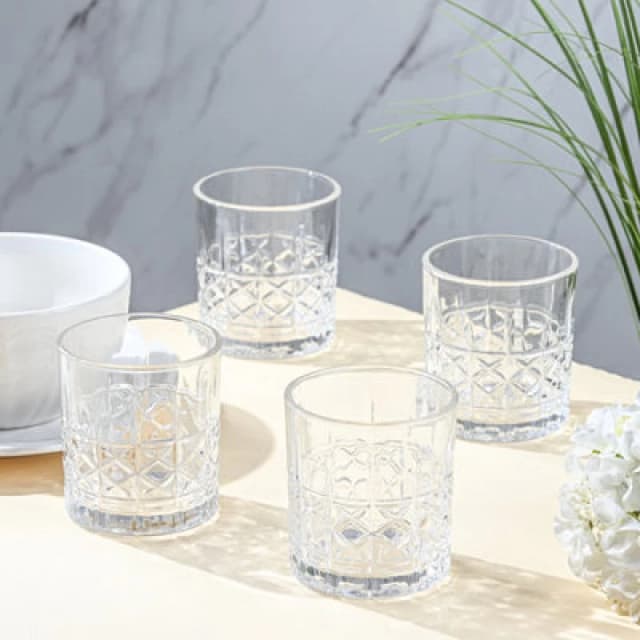 Waterside Waterside Diamond Set of 4 Tumblers - Waterside RT32601