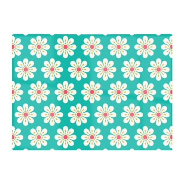 Warren Reed Designer Daisy Pattern Glass Chopping Board