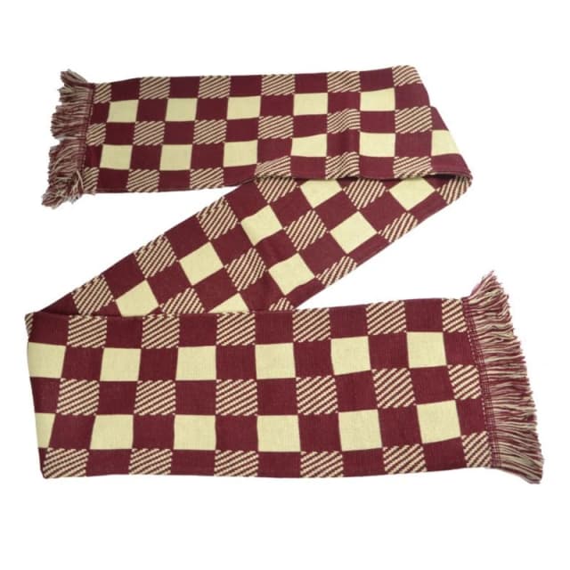 Ultratec Clothing Mens Checked Fashion Scarf in Burgundy Burgundy Male One Size