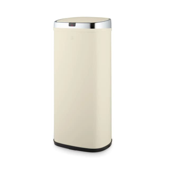 Swan 50L Square Sensor Bin Cream Bins Medium Cream 71653769390