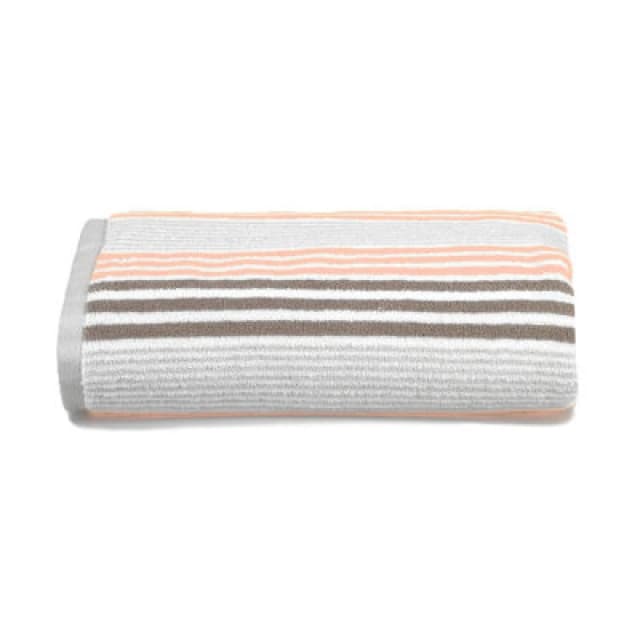 Allure Bath Fashions Merlin Striped Bath Towel - Blush Pink