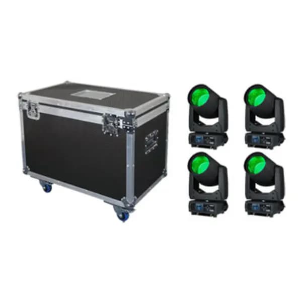Equinox Fusion 200 Beam x 4 + Equinox Flight Case
