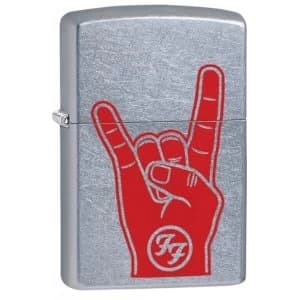 Zippo Foo Fighters Rock On Street Chrome Finish Windproof Lighter