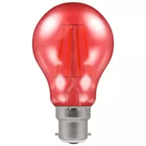 Crompton Lamps LED GLS 4.5W B22 Harlequin IP65 Red Translucent