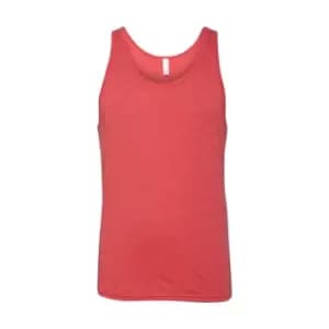 Canvas Adults Unisex Jersey Sleeveless Tank Top (M) (Red Triblend)