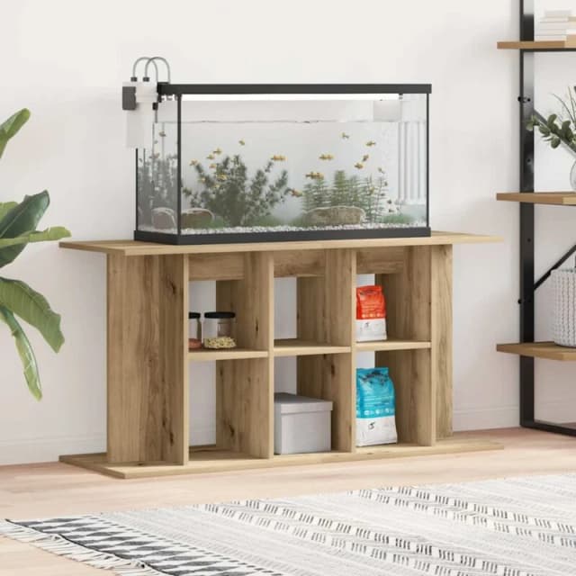 vidaXL Aquarium Stand Artisan Oak 120x40x60cm Engineered Wood, Brown 857277