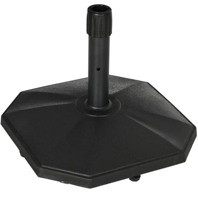 Outsunny 18Kg Patio Parasol Base Concrete - Black 84D-252V00CG