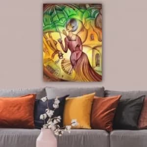 236743585_70100 Multicolor Decorative Canvas Painting