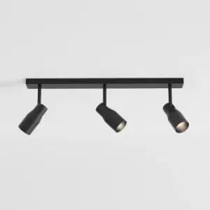 Apollo Triple Bar 3 Light Spotlight Matt Black, GU10