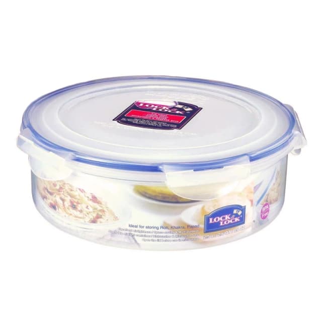 Lock & Lock Round Airtight Sealing Container, 1.6L, Clear