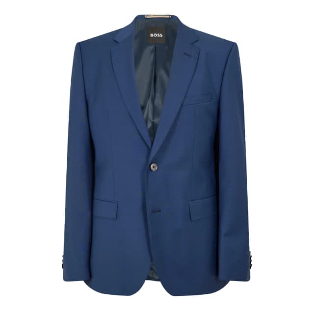 Boss Mens H-Jasper Luxury Suit Jacket Open Blue male 42 (52)