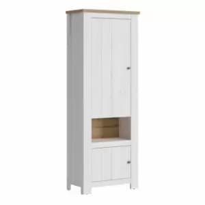 Celesto 2 Door Cabinet In White And Oak