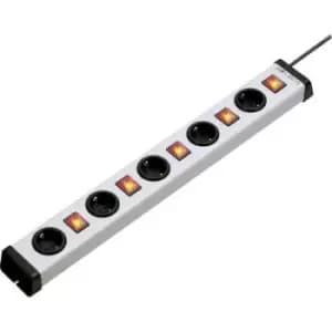 Ehmann 0202x00052301 Power strip (+ switch) 5x Grey, Black PG connector
