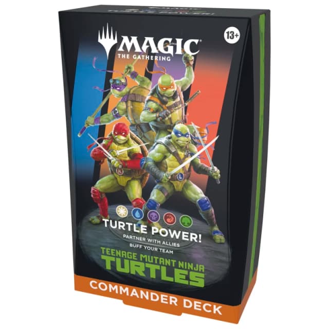 Magic the Gathering MTG Magic: The Gathering (MTG): Teenage Mutant Ninja Turtles Turtle Power Commander Deck Trading Cards One Size Multi 74076999000