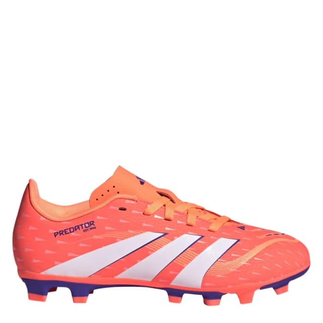 adidas Predator Club Childrens Firm Ground Football Boots Orange/White male C11 (29)