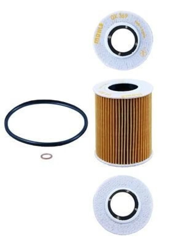 MAHLE OX 369D Oil filter Filter Insert, with gaskets/seals Oil Filter (7)