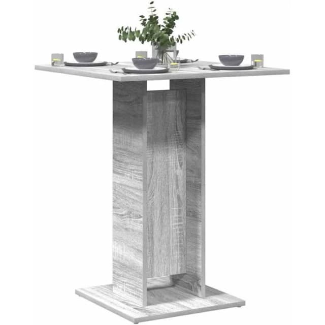VIDAXL Bistro Table Grey Sonoma 60x60x75cm Engineered Wood Vidaxl 8720286931684