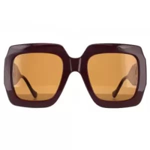 Rectangle Brown Brown Sunglasses