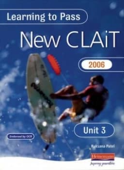 Learning to Pass New Clait 2006 level 1 Unit 3 Database Manipulation by Ruksana Patel Book