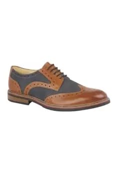 Eye Brogue Laced Nubuck Leather Shoe