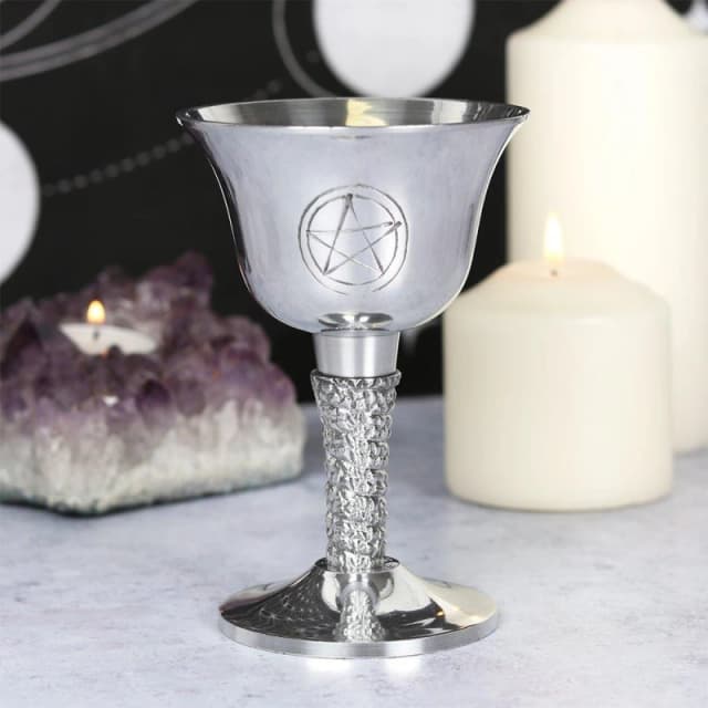 Something Different Silver Metal Pentagram Chalice