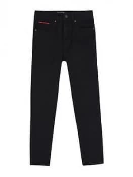 Lyle & Scott Boys Skinny Jeans - Black Wash, Size Age: 5-6 Years
