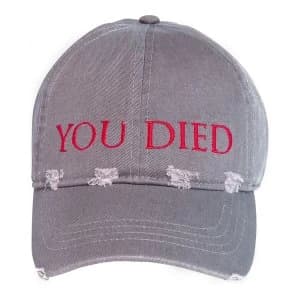 Dark Souls - You Died Destroyed Unisex Baseball Cap - Grey