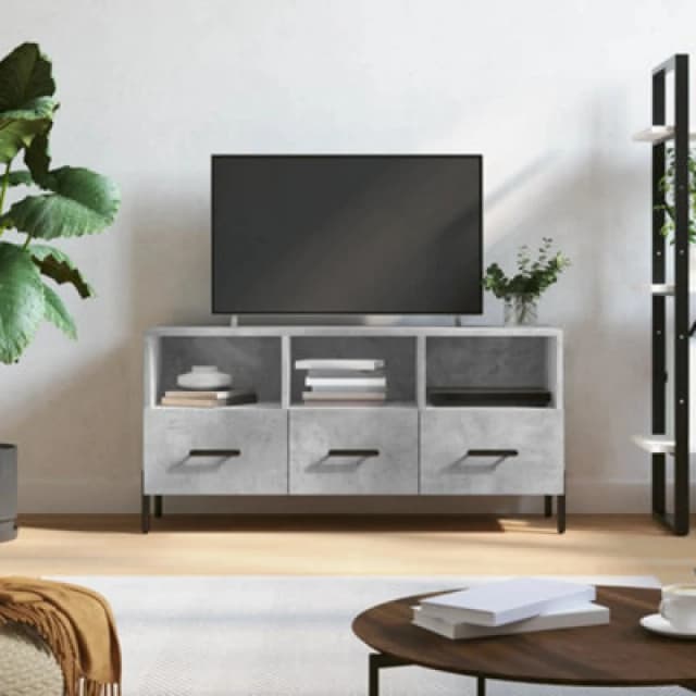 Vidaxl TV Cabinet Concrete Grey 102X36X50 Cm Engineered Wood