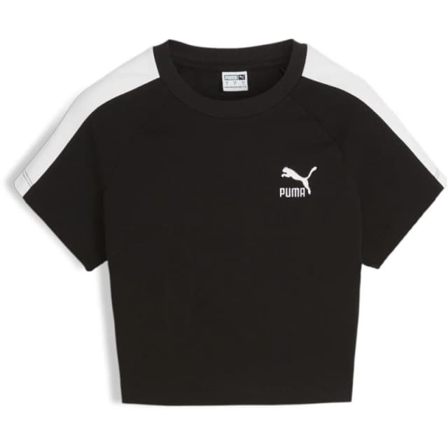 Puma Iconic T7 Baby Tee Womens - Black 10