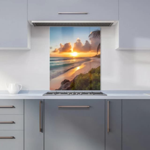 Warren Reed Designer Sunrise On The Beach Kitchen Splashback