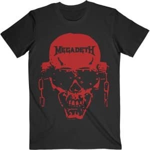 Megadeth - Vic Hi-Contrast Red Unisex Medium T-Shirt - Black
