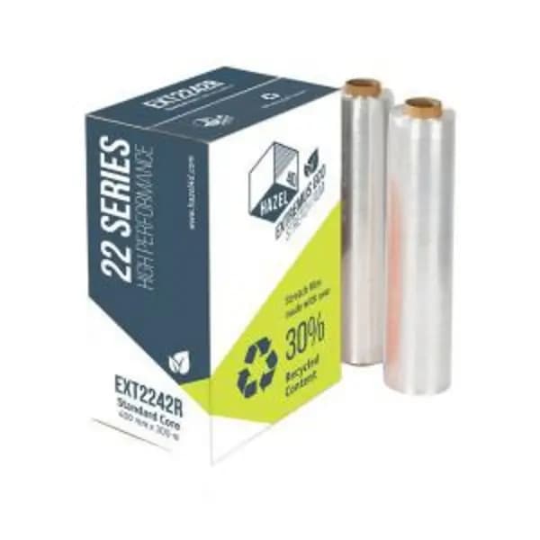 Hazel4D Extremus 22 Heavy Duty Pallet Wrap with 30% Recycled Content 400mm x 300m Clear (Roll) - EXT2242R EXT2242R