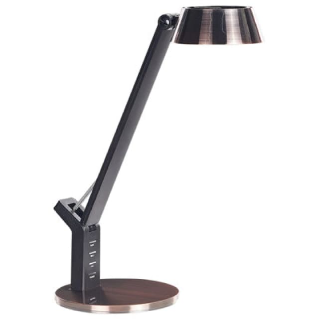 Beliani LED Desk Lamp Chamaeleon With Dimmer Metal Copper