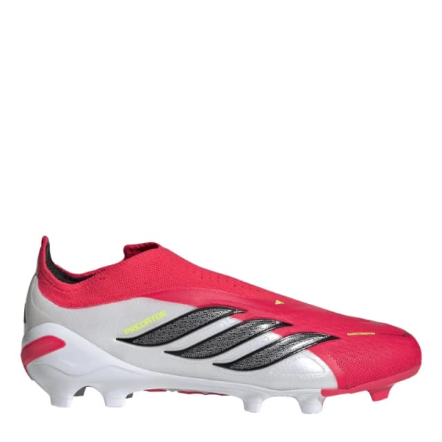 adidas Juniors adidas Predator Elite Laceless Firm Ground Football Boots Red/Blk/White male 5 (38)