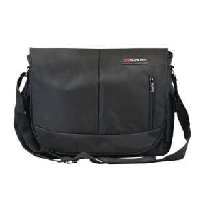 Monolith Courier Messenger Bag Pocket for iPad or Netbook Black 3203