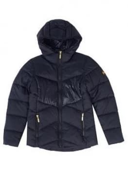 Barbour International Girls Lydden Hooded Jacket - Black