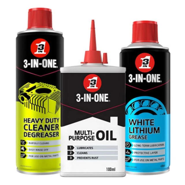 3 in 1 3-In-One Leisure Bundle Drip Oil, Grease Spray & Degreaser Spray, 2 Pack