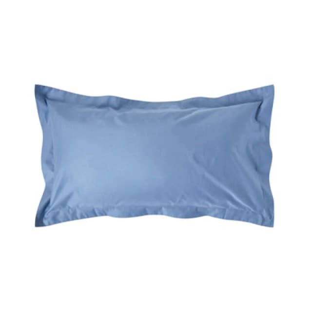 Homescapes Egyptian Cotton Oxford Pillowcase 1000 TC, King Size Blue